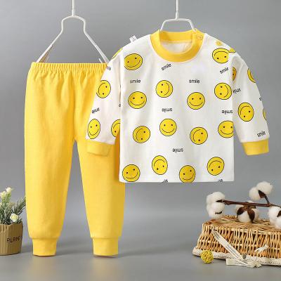 China Children's preppy comfortable comfortable shoulder style open underwear suits home clothes and autumn pants, small and small of baby boys and girls for sale