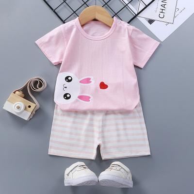 China New Casual Children's T-shirt and Toddler T-shirt Summer Infant Baby Short-sleeved Overall Pure Cotton for sale