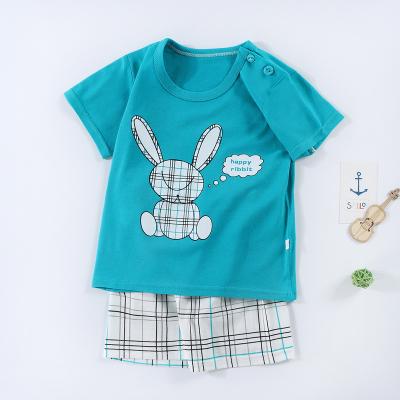 China 2023 Children's Summer Shorts Casual Two-piece Set Medium Boys and Girls Short Sleeve Clothing New Baby Kids T-shirt Sets for sale