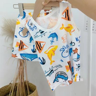 China Wholesale 2023 Summer Preppy Cotton Clothing Children's Style Vest Skirt for sale