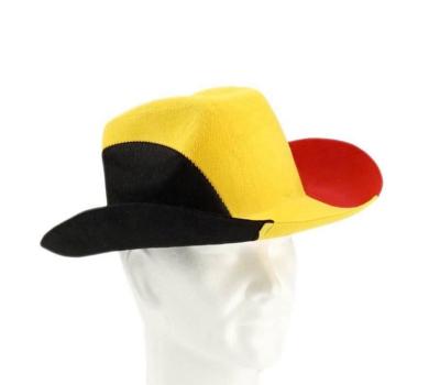 China 2022 Belgian WK Cowboy Hat Hat Football Fans Stetson Hat. of character Belgium for sale