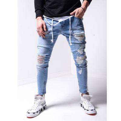 China New fashion men's denim pants men's classic cycling shorts small straight men's jeans pants wholesale QUICK DRY jeans for sale