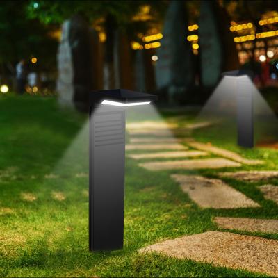 China Outdoor Garden Villas Landscape Waterproof Ground Solar LED Bollard Lawn Light for Garden Yard Lawn Path Decoration for sale