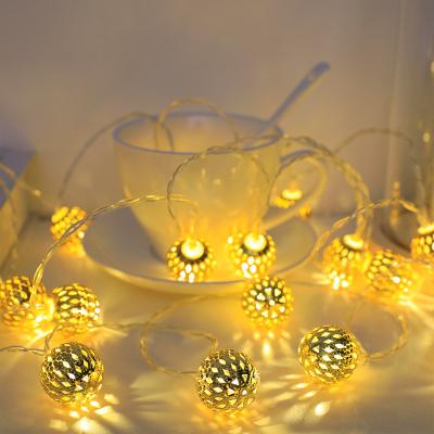 China Holiday/Party/Wedding /outdoor Decoration 20 Led Fairy Lights Morocco Ball Battery Operated String Light For Bedroom Garden Christmas Wedding Party Decoration for sale