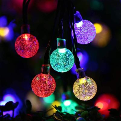 China 30Led Party/Wedding Decoration Crystal Ball Lantern 30Led Outdoor Waterproof Solar Ball String Light/Bubble Garland Fairy Lights Crystal Ball Lantern for Christmas Garden Decoration for sale