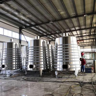 China Industrial winery grape brewing equipment winery tank stainless steel beer wine fermentation tank for sale