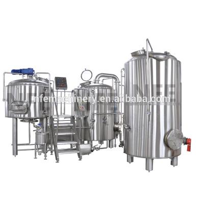 China Brewpub beer brewery restaurant manufacturing large bar hotel restaurant beer brewing rig used 10BBL brewhouse system for sale for sale