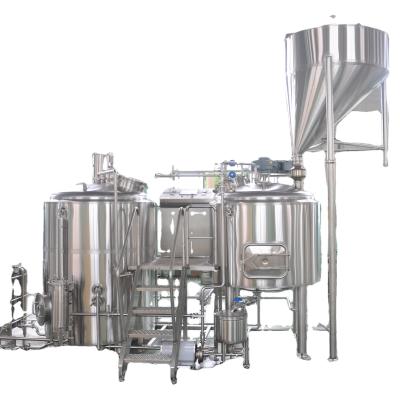 China Beer Brewing Plant 1000l 10bbl 2 Vessel Tank Beer Brewery Equipment For Sale for sale