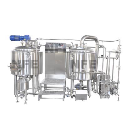 China Cost of 2bbl hotels brewhouse brewing system for sale