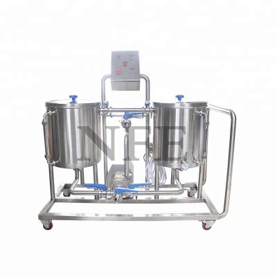 China Beer Brewery Industry 50L 100L 200L Mobile Beer Machine Clean-in-Place Unit CIP Cleaning System For Brewery for sale