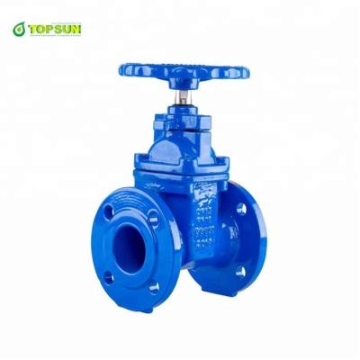 China General PN10 PN16 Flanged Cast Iron Ductile Hydraulic Gate Valve Valve With DIN Standard BS for sale