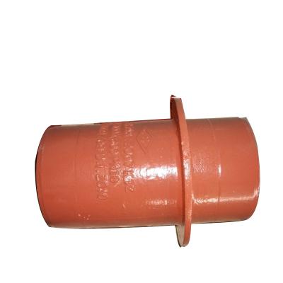 China Drainage / sewage / drinking water en598 malleable iron double spigot pipe with puddle flange for sale