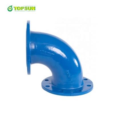 China Drainage / Sewage / Drinking Water ISO 2531 Elbow 90 Degree DCI Bend Malleable Iron Pipe And Fittings Flanged for sale