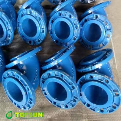 China Ductile Iron Drainage / Sewage / Drinking Water Loosening Socket Double Bend 90 Degree for sale