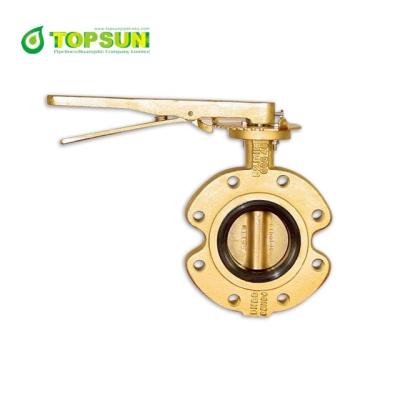 China General Short Neck Butterfly Valve With Pin for sale