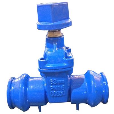 China General Outlet End Gate Valve With Cube Cap In Operation For Buried PVC Pipes for sale