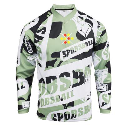 China Cheap Breathable Ride King And Downhill Custom Jersey MTB Long Sleeve Jersey Mountain Bike Clothing MTB Cycle Jersey Clothes for sale