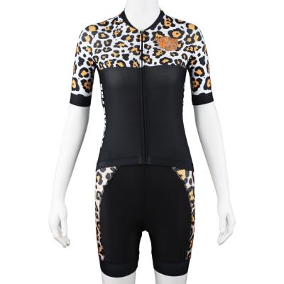 China Breathable Professional Short Sleeve Women Cycling Jersey Sets MTB Female Road Bike Skinsuit for sale