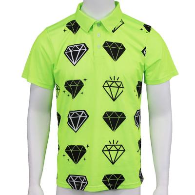 China New QUICK DRY Summer Polo Shirt Men's Casual Short Sleeve Polo Shirt Custom Fluorescent Color for sale