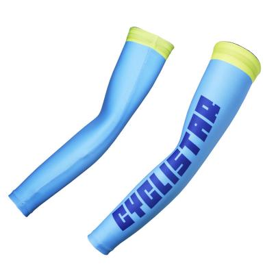 China Summer Breathable Warm Sports Non-slip Ice Silk Sleeves Wholesale Custom Design Logo Arm Sleeves for sale