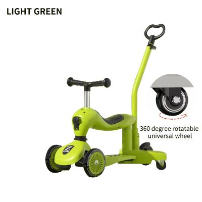 China Handlebar Adjustable Height High Quality Environmental Protection Can Sit, Ride, Push 3 in 1 Children's Scooter for sale