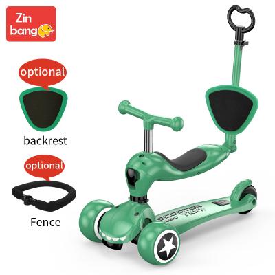 China Customized Safe Funny Exciting Eco-Friendly New 4-in-1 Children's Scooter High Quality Pedal Kids Eco-Friendly Scooter for sale