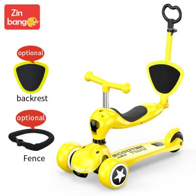 China High quality boys and girls 4 in 1 send children's birthday gift new environmental protection big wheel children pedal/scooter for sale