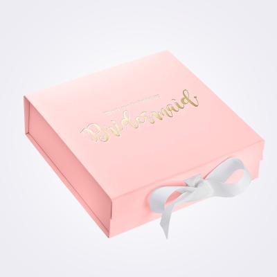 China OEM ODM Handmade Wholesale Recyclable Pink Cardboard Small Gift Box Custom Gift Box for sale