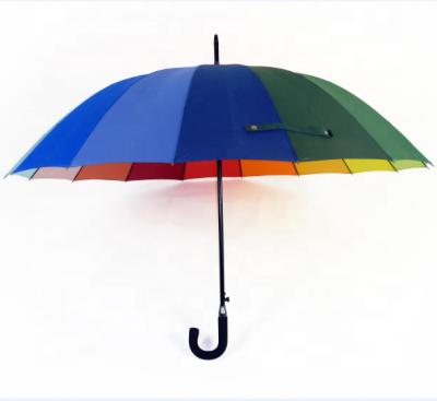 China Large Rainbow Golf Umbrella Large Rainbow Golf Umbrella for sale