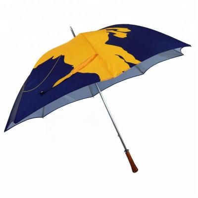 China Advertising OEM Good Quality Fashion Sun To Protect Custom Logo Print Automatic Travel Golf Umbrella for sale