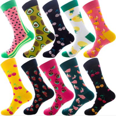 China Designer Breathable Socks Wholesale Cotton Colorful Funny Logo Socks Custom Women Men Crew Happy Socks for sale