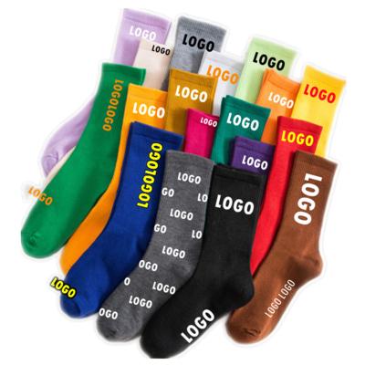 China QUICK DRY custom women's 100% cotton crew socks women's cotton sport socks custom made women's socks for sale