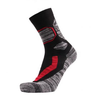 China Professional Black Breathable Mens Socks Polyester Sublimation Sports Black Recycling Socks With Logo for sale