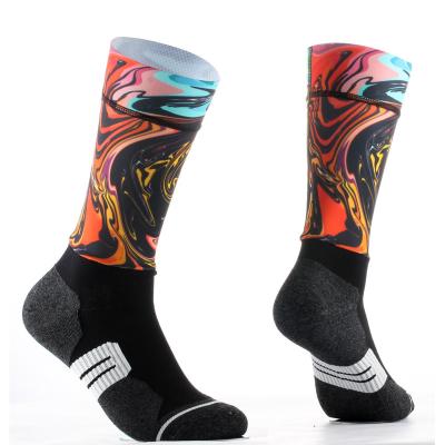 China Wholesale Breathable Polyester Spandex Crew Socks Nylon Terry Breathable Polyester Sock Sport for sale