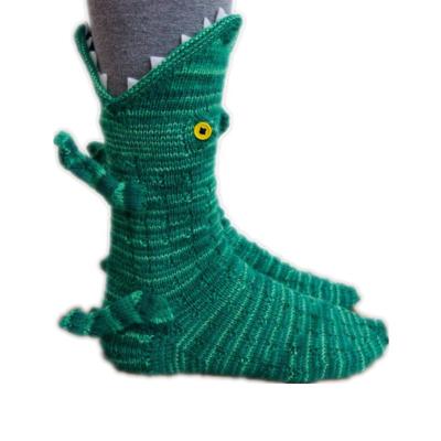 China Luxury Men Fashion Crew Socks Animal Shark Crocodile Socks Breathable Funny Shoe Women Wholesale Socks for sale