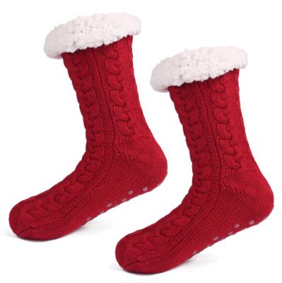 China Solid Color Antibacterial Wholesale Cartoon Floor Socks Winter Autumn Casual Socks for sale