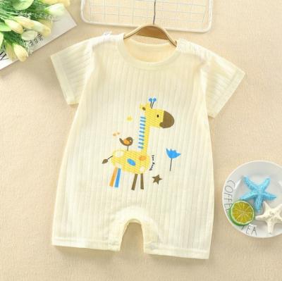 China Wholesale Spandex/Cotton Kids Clothing Baby Romper Newborn Babies Wears Jumpsuit Cotton Cartoon Pattern for sale