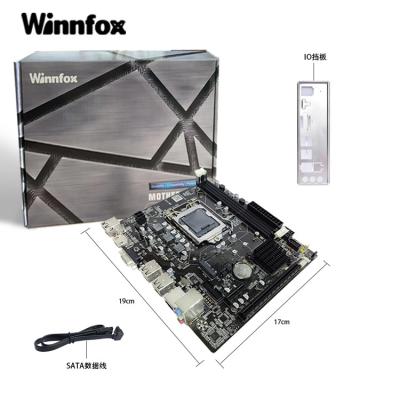 China New Winnfox H61 H81 H110 LGA 1155 Desktop Motherboard 1150 1151 Sockets DDR3 CPU Desktop Motherboard for sale