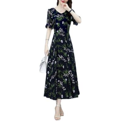 China Anti-Static Wholesale 2022 Latest Casual Dresses Lady Summer Sexy Women Floral Long Maxi Dresses for sale