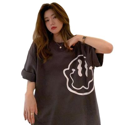 China 2022 New Summer Anti-Wrinkle Long Sleeve T-shirt Girl's Oversized T-shirts OEM Streets Style Printed for sale