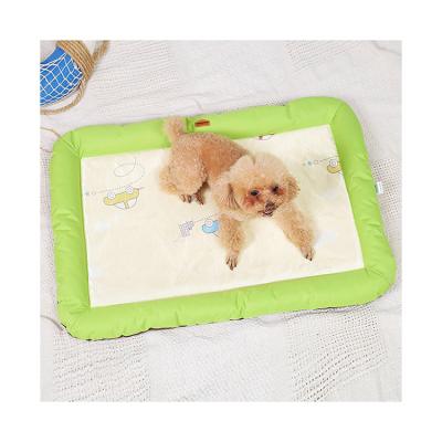 China 2021 New Style Washable Reusable Pet Ice Cooling Pad Travel Dog Travel Training Sleep for sale