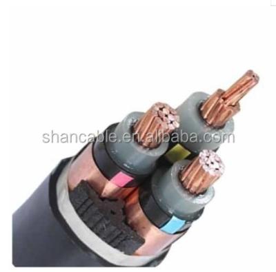 China 8.7/15kV 3X185mm2 IEC60502-2 Industrial DC MV Power Cable for sale