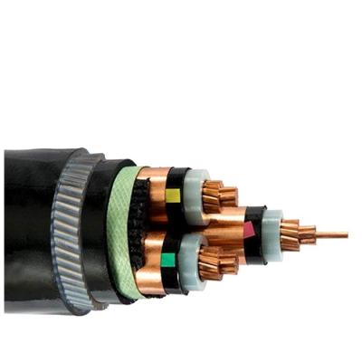 China Power Plant Copper Core XLPE Insulated Steel Wire Armored PVC Sheathed Power Cable for sale