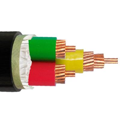 China Power Plant Low Voltage Cu Copper Conductor XLPE Insulation Steel Wire PVC Sheath Armored Power Cable for sale