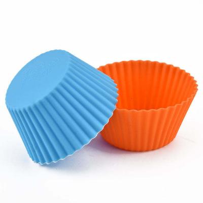 China Factory Supply Viable Products Reusable Silicone Cake Mold Non-Stick Heat Resistant Baking Cup Mold for sale