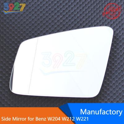 China Wide View Auto Car Mirror Wide Angle Heating Side Glass For Mercedes Benz W204 W212 W221 S Class E Class C Class for sale