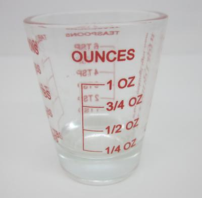 China Viable Measuring Shot Glass with Mini/Bar Scale Shot Glass Scale Shot Glass for sale