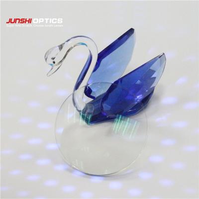 China Single Vision Danyang Optical Lens Manufacturing Green Clear Blue Coating HMC Cut Lens for sale