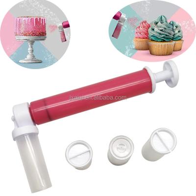 China Viable Cake Manual Airbrush Spray Gun Decorating Coloring Decorating Cupcakes Desserts Kitchen Pastry Spray Baking Tool for sale