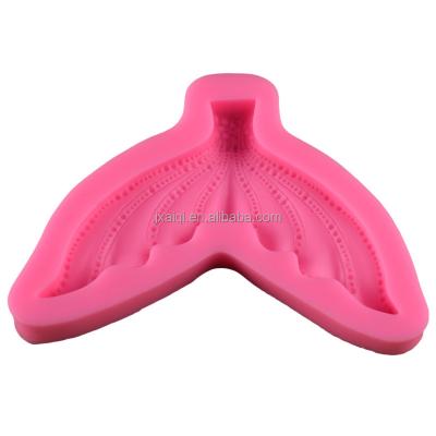 China Marine Series Cake Silicone Mold Fondant Silicone Mermaid Tail Silicone Cake Mold Food Cake Decorating Mold for sale